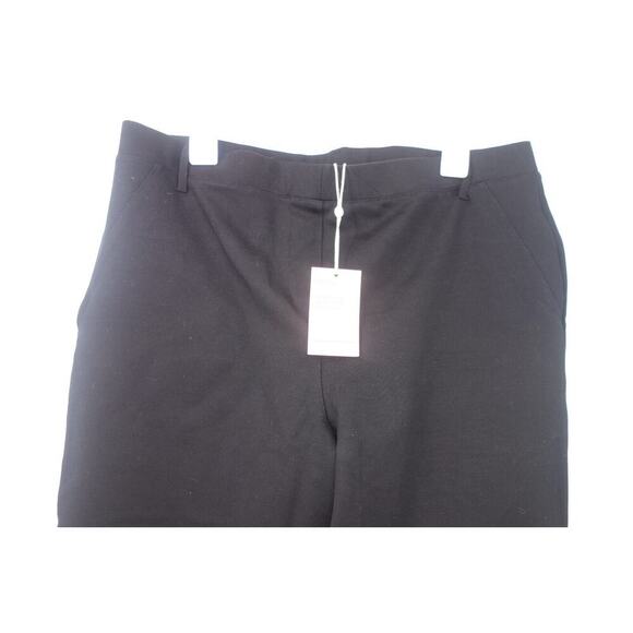 NEW Quince Women's Large Tall Ultra Stretch Ponte Straight Leg Pant  Black - Picture 4 of 9